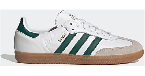 adidas schoenen wit met groen|adidas samba schoenen.